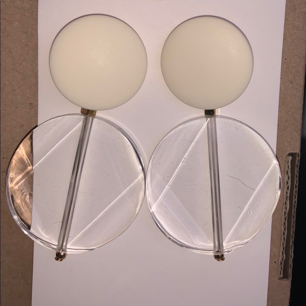 Clear Acetate Statement Earrings